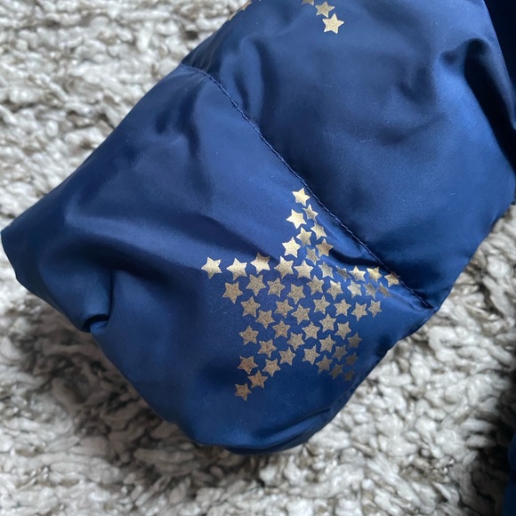 Baby Gap Parka Down fill coat jacket 3T Toddler Blue Gold Stars winter - Picture 9 of 10